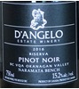 D'Angelo Riserva Pinot Noir 2018